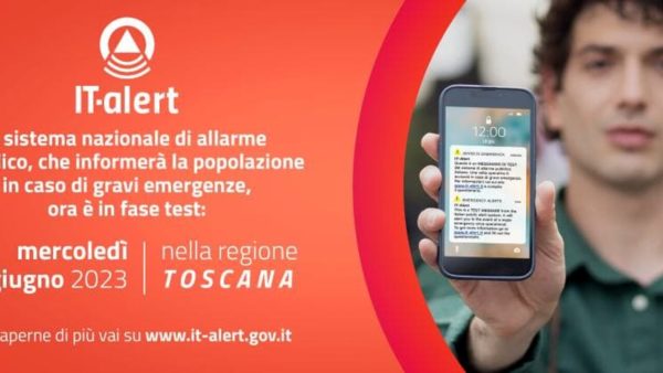 Avviso IT: Il sistema nazionale di allarme pubblico sarà testato in Toscana per la prima volta