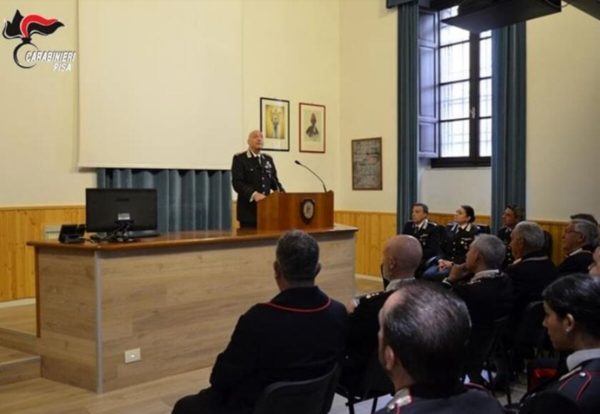 Il Comandante Interregionale dei Carabinieri Bernardini in visita nel pisano