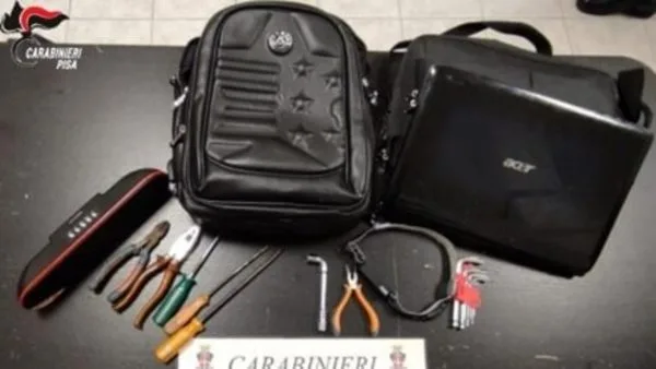 Tre uomini arrestati dopo inseguimento ad alta velocità da Cascina a San Piero a Grado