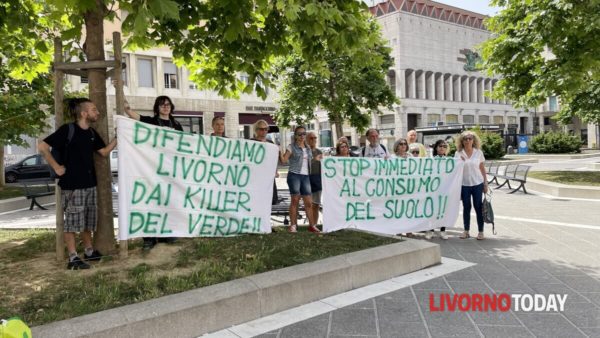 'No Cubone', flash mob davanti al Comune: "Basta cemento, difendiamo la città dai killer del verde"