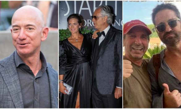 Jeff Bezos, Butler e Sharon Stone alla serata-evento di Andrea Bocelli. 800 invitati