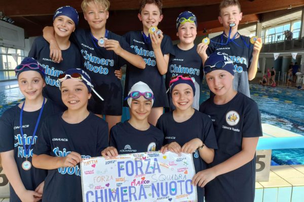 La Chimera Nuoto è settima alla finale regionale degli Esordienti B