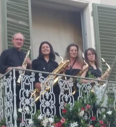 Saxie quartet Spettacolo in centro