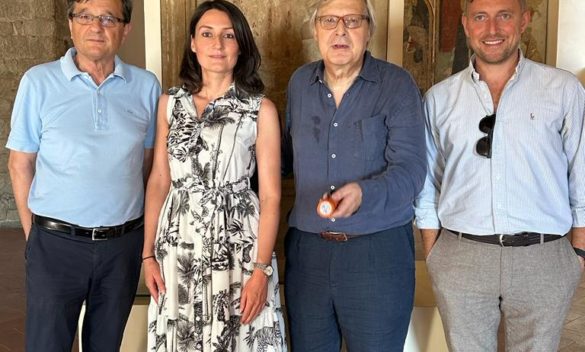 Sgarbi a Sansepolcro per progettare una nuova mostra itinerante