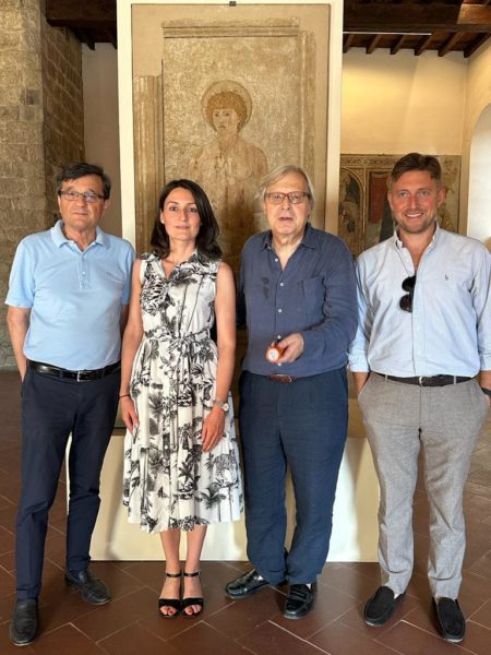 Sgarbi a Sansepolcro per progettare una nuova mostra itinerante