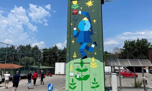 Ecco l'opera di street art 'Fiorenzo' che decora una cabina elettrica