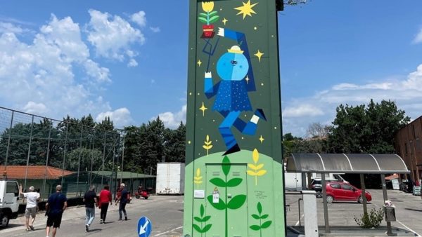 Ecco l'opera di street art 'Fiorenzo' che decora una cabina elettrica