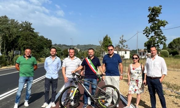 Inaugurato il nuovo tratto di pista ciclabile ad Antella
