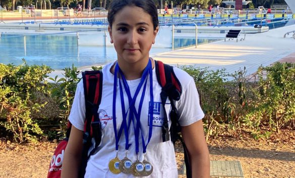Successi in piscina per Susanna Sodi dell'Arezzo: un oro nella staffetta e quattro argenti ai Finali toscani di nuoto