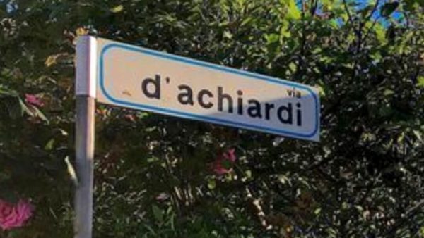 Iniziata la procedura per modificare il nome di via Giovanni D’Achiardi a via Giusti tra le Nazioni