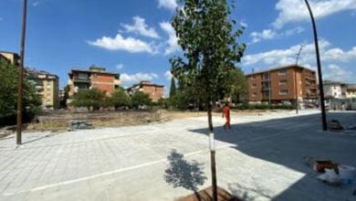 In corso i lavori per la riqualificazione del giardino di piazza Repubblica: Semipedonalizzazione in atto
