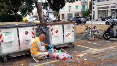 Piazza Matteotti: sanzionati per abbandono rifiuti e mancanza di raccolta differenziata