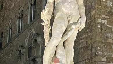Oltraggio in Signoria: scandalo sulla statua del Biancone per selfie