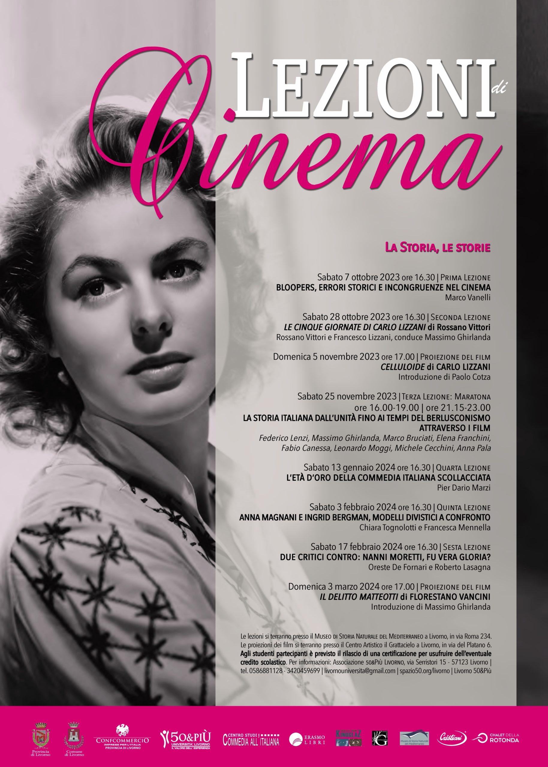 7ª edizione Lezioni di cinema, l'arte del grande schermo.