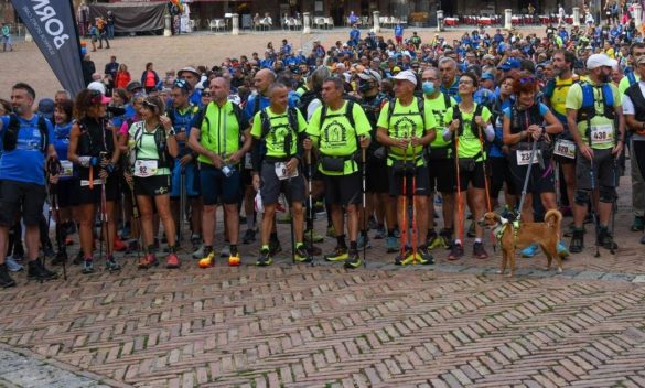 Arrivo in Piazza del Campo, Francigena Ultramarathon.