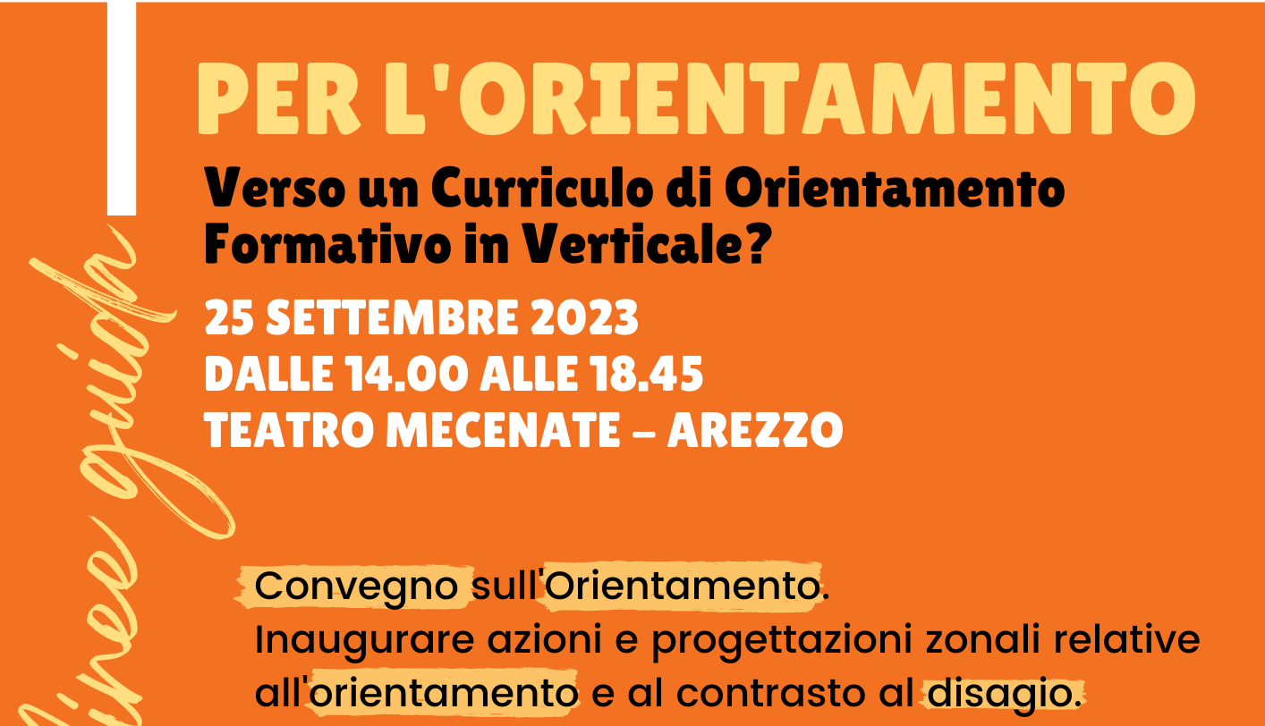 Convegno su scuola e orientamento ad Arezzo.