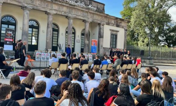 corteo azzardopatia centro storico