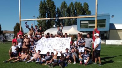 Ex rivali uniscono forze per vittoria ragazzi Unione Rugby Firenze.