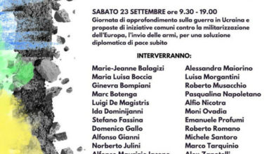 IL 23 E IL 24 SETTEMBRE A FIRENZE APPUNTAMENTO DEL MONDO DELLA PACE