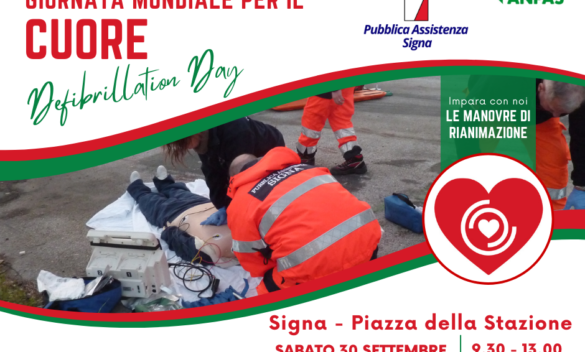 Giornata mondiale del cuore, impara a usare il defibrillatore con la Pubblica Assistenza di Signa