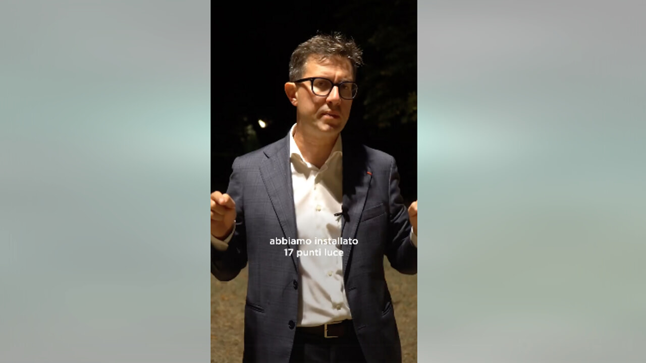 Il sindaco Nardella inaugura illuminazione "a giorno" alle Cascine per contrastare lo spaccio - VIDEO.