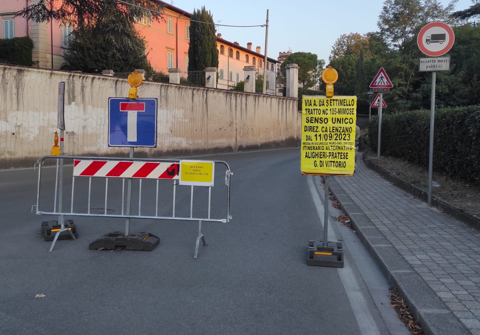 Interrogazioni sulla viabilità di via Arrighetto da Settimello per Calenzano - Piana Notizie