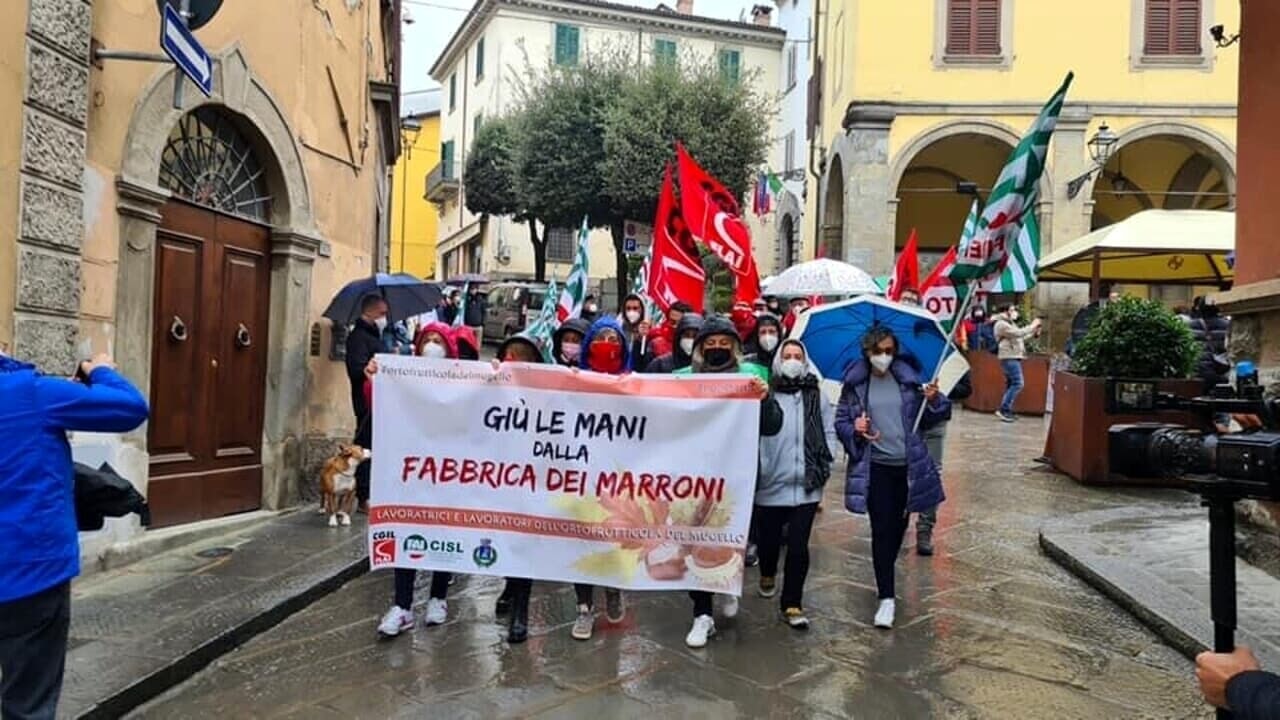 Lavoratori Marradi marroni fabbrica, futuro incerto / VIDEO