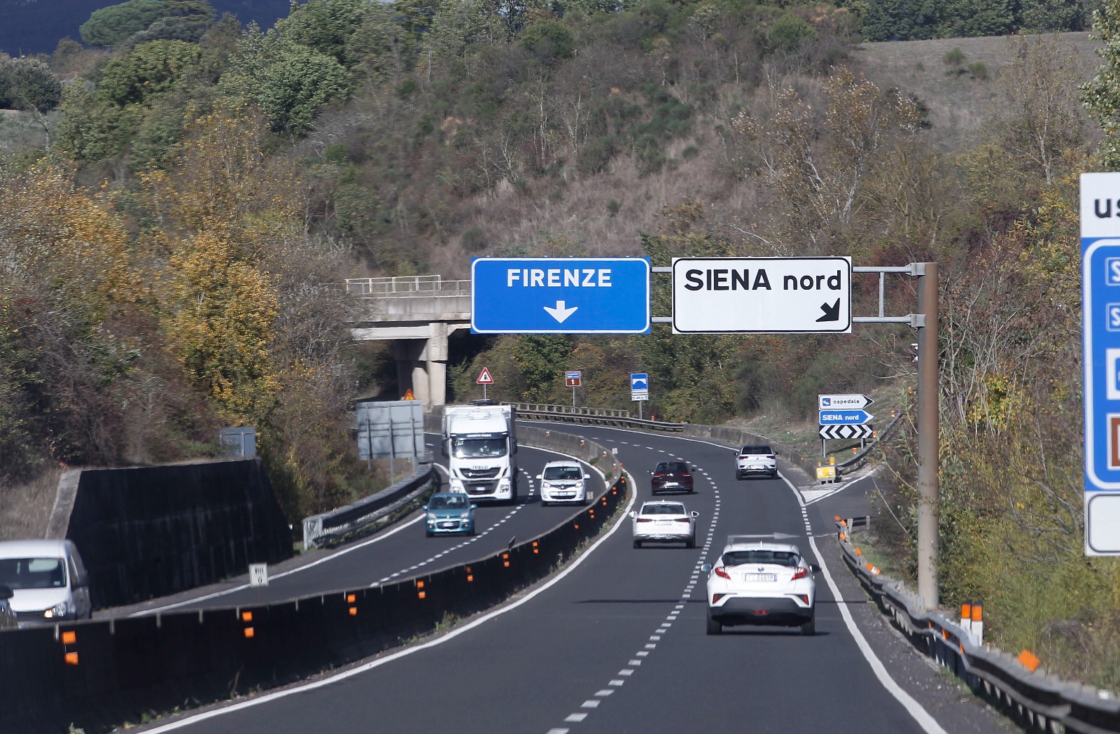 Lavori sulla carreggiata tra Siena e Firenze da lunedì - Siena News