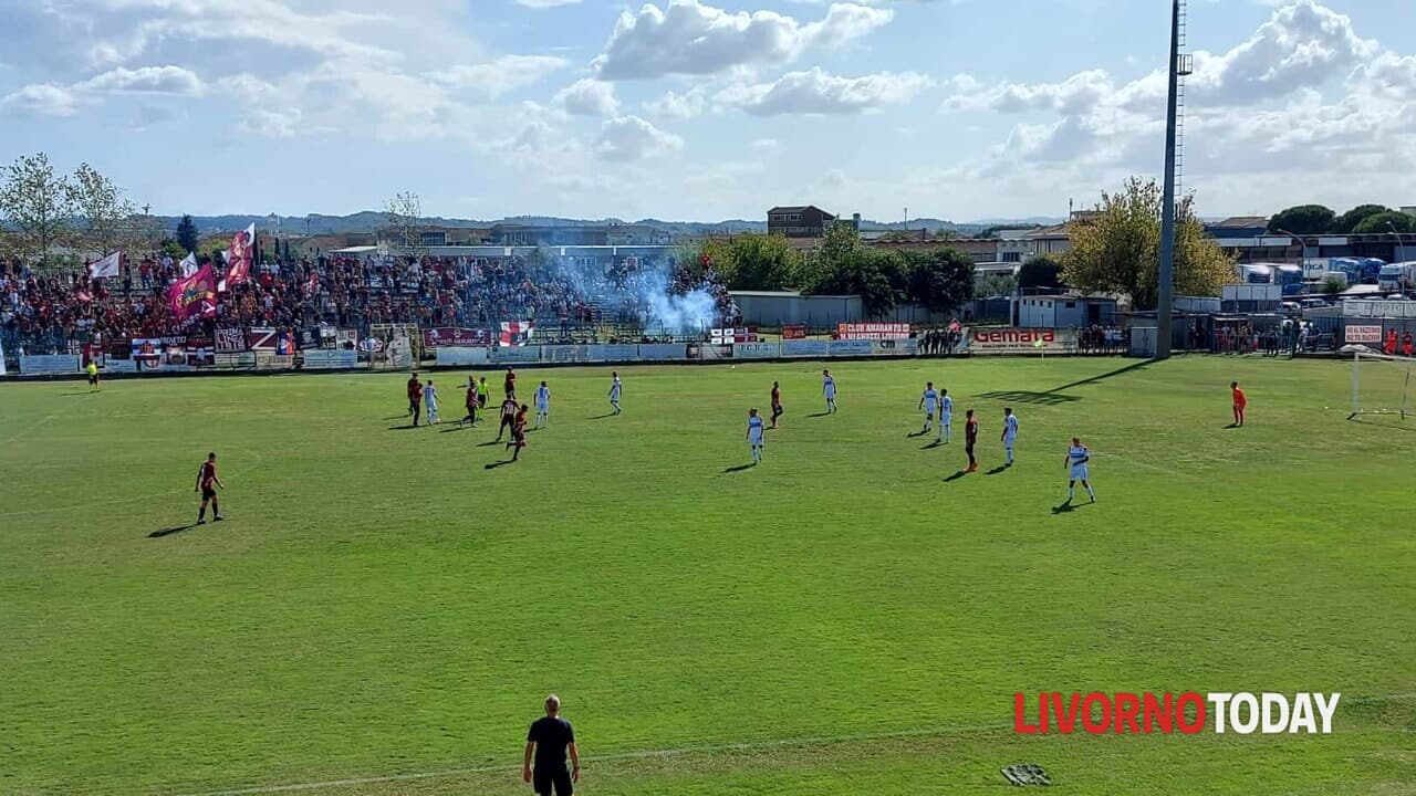 Mobilieri Ponsacco-Livorno 1-3, Rimonta amaranto con Cesarini, Cori e Bellini.