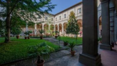 Il primo chiostro del convento di Santo Spirito a Firenze