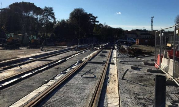 Cambiamenti cantieri tramvia lunedì sera, Viale Lavagnini.