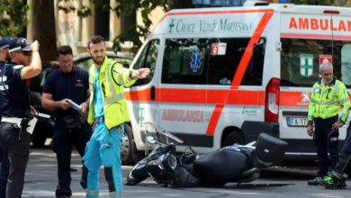 Motociclista gravemente ferito in un incidente sulla Porrettana.