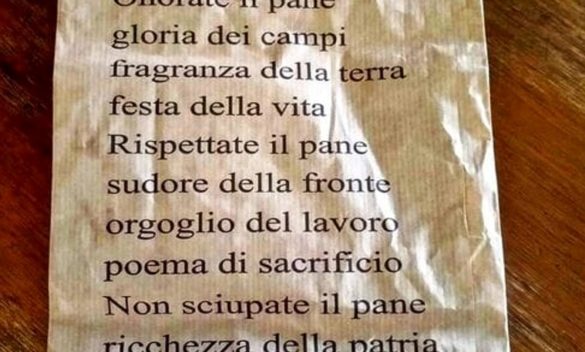 Mussolini, poesie nelle buste del pane aretino