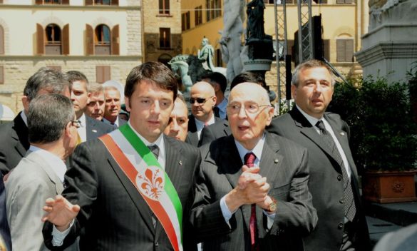 Napolitano e Firenze celebrano i 150 anni de La Nazione, Garibaldi e l'inno di Mameli.