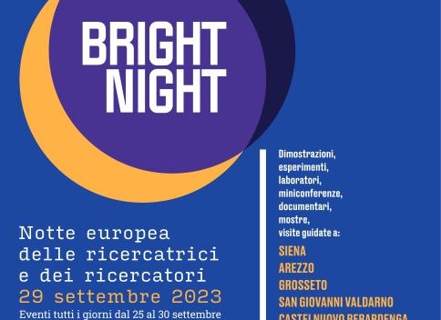 Programma dell'Università di Siena per Bright-Night 2023.