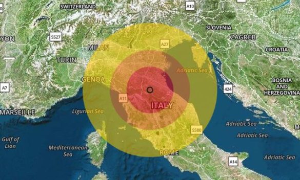Terremoto di magnitudo 3.3 in provincia di Firenze, Toscana, a Marradi, i dettagli.