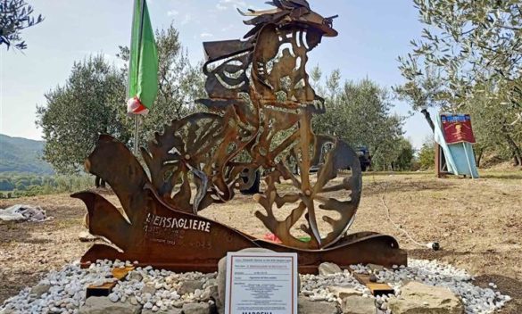 Ventisei nuove opere d'arte, tra cui la prestigiosa scultura "Il bersagliere in bicicletta" del maestro Alessandro Marrone, valorizzano il territorio di Marcena.