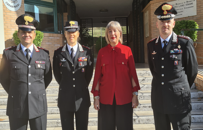 Il Prefetto di Siena Matilde Pirrera in visita al Comando Provinciale dei Carabinieri