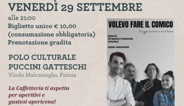 Volevo fare il comico, un evento al Puccini Gatteschi.