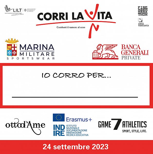 XXI edizione di Corri La Vita, evento domenicale il 24 settembre