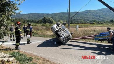 Auto si ribalta, gravi due donne a seguito di incidente stradale.