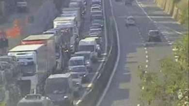 Incidente autostrada: 5 veicoli, coda 10 km, traffico bloccato