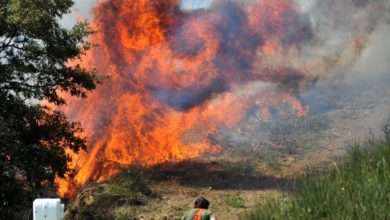 Alto rischio di incendi: da domani stop agli abbruciamenti