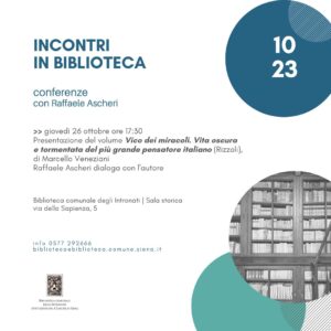 Biblioteca degli Intronati ospita Marcello Veneziani per un imperdibile evento