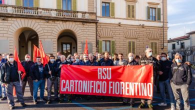 Cgil e Cisl protestano contro la chiusura del Cartonificio Fiorentino. Previsti sciopero e presidio.