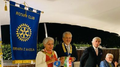 Club Roma and Rotary Carrara unite cities for a 2000-year-old twinning.