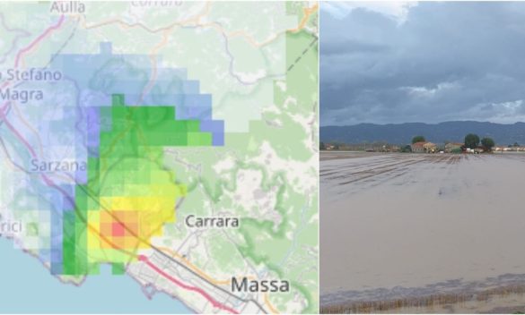 Colpiti la Val di Magra e Carrara da violento nubifragio tra Toscana e Liguria