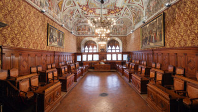 Sala del Capitano del Popolo, sede Consiglio comunale di Siena
