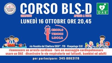 Corso BLS-D serale per emergenze cardiache a Lucca dalla Cecchini Cuore.