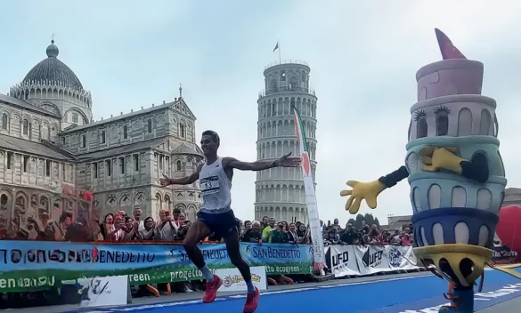 Daniele Meucci trionfa alla Pisa Half Marathon.
